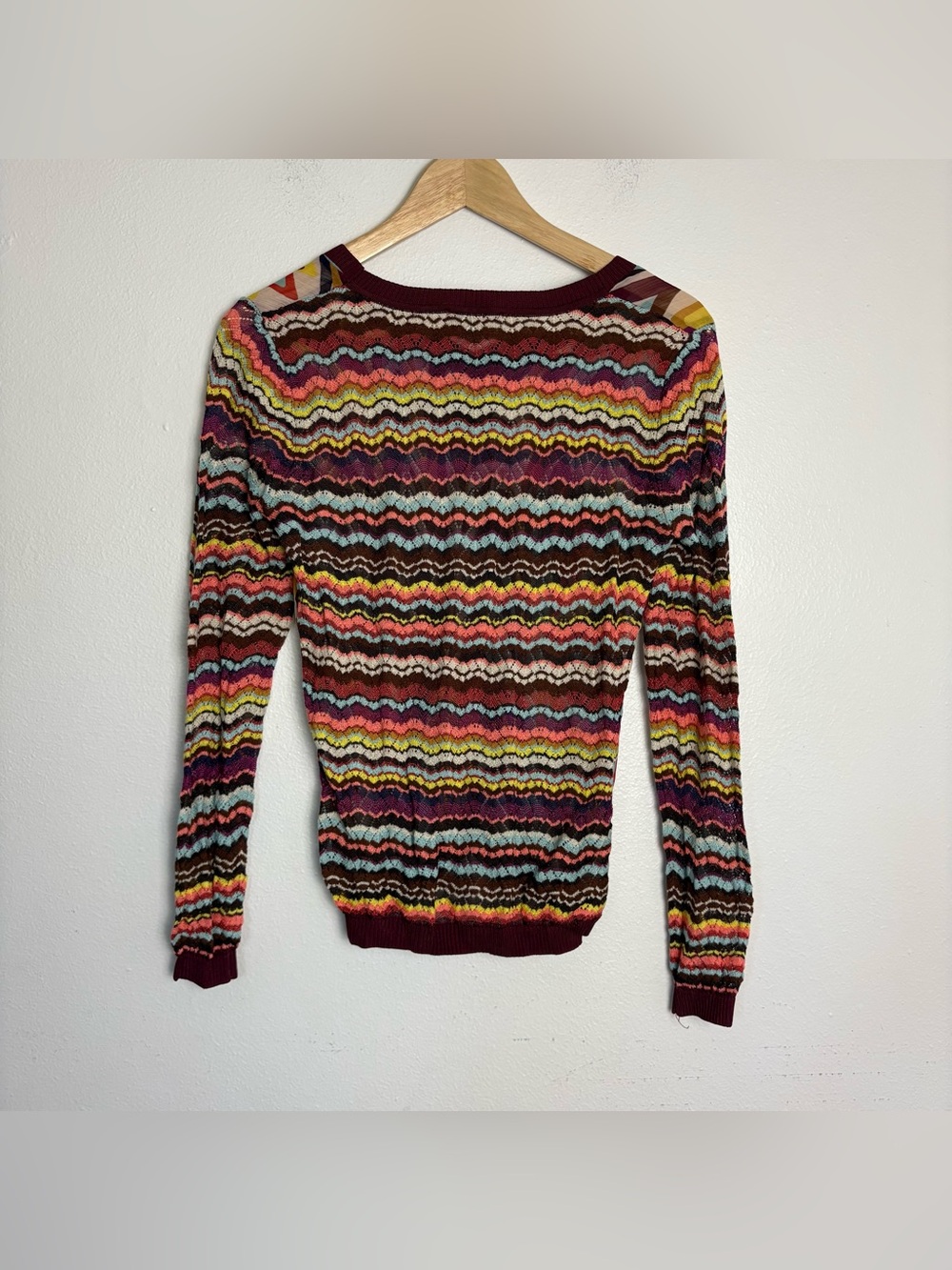 Missoni for Target Mixed Media Knit V-Neck Sweater Size XL - Picture 4 of 10